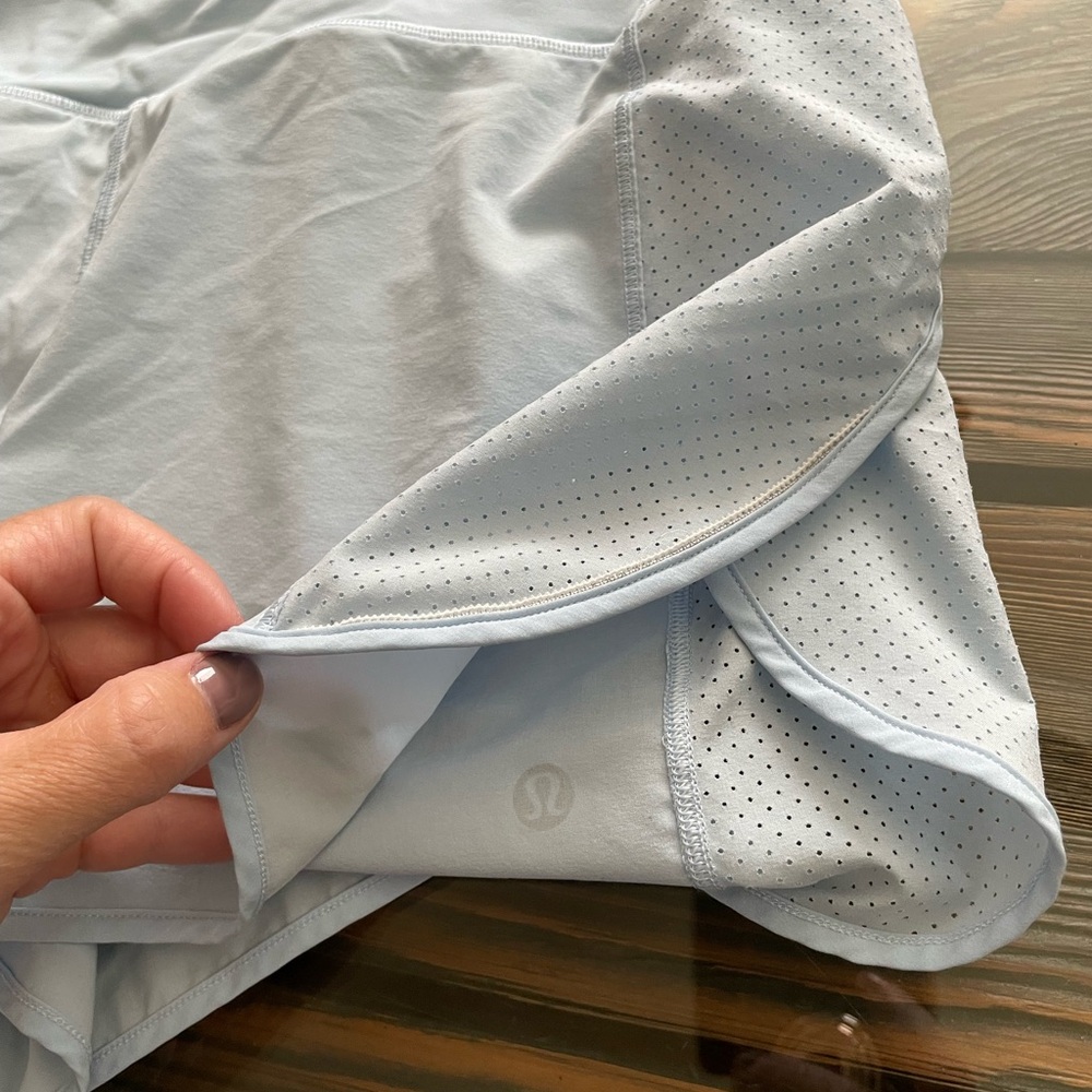 Lululemon Athletica Light blue Athletic Shorts real quick - Picture 3 of 9